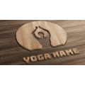 Logo et lettrage en bois