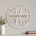 Logo et lettrage en bois