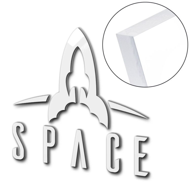 Logo et lettrage en plexiglass