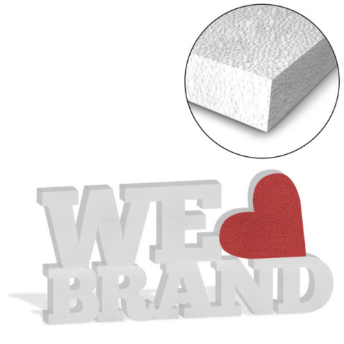 Logo et lettrage en polystyrène