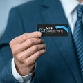 Mini Cartes de visite avec Vernis Sélectif (8,5x4cm)