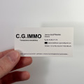 Mini Cartes de visite avec Vernis Sélectif (8,5x4cm)