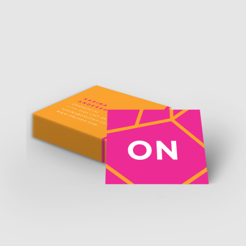 Mini Cartes de visite avec Vernis Sélectif