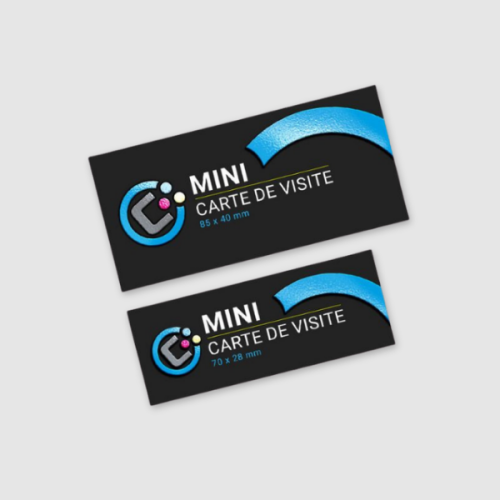 Mini Cartes de visite avec Vernis Sélectif