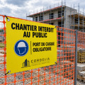 Panneau de chantier