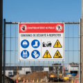 Panneau de chantier