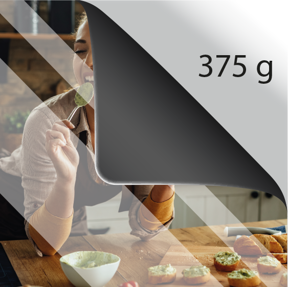 Bâche à dos noir 375g