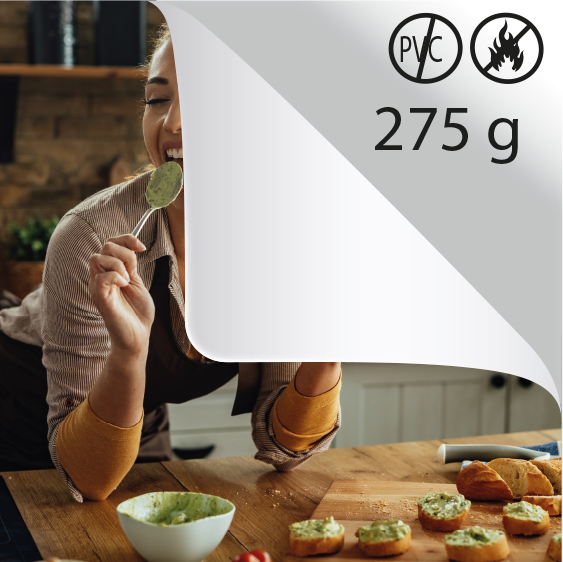 Textile enduit 275g Anti-reflet sans PVC M1