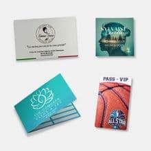 Exemples de cartes de visite professionnelles personnalisées.