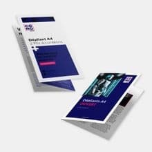 Dépliants publicitaires personnalisés A4 et autres formats.