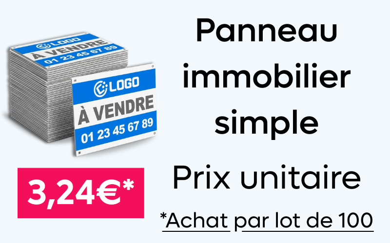 Panneau immobilier simple