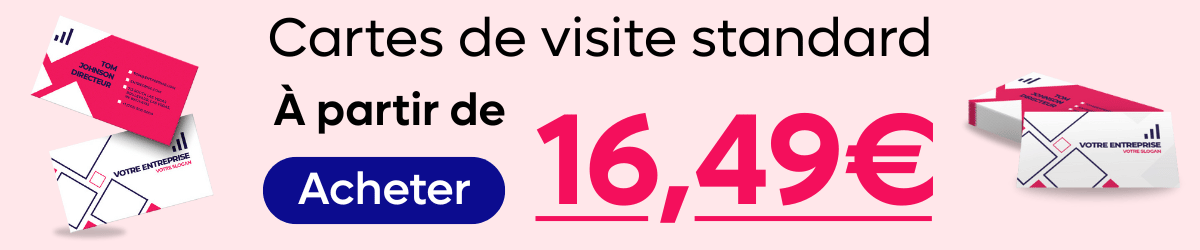 Cartes de visite standard