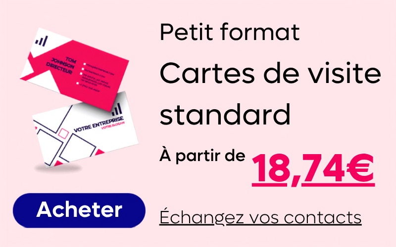 Cartes de visite standard