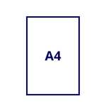 image montrant un pictogramme du format A4