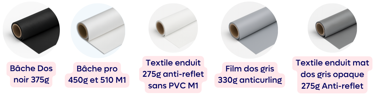 Supports d'impression roll up