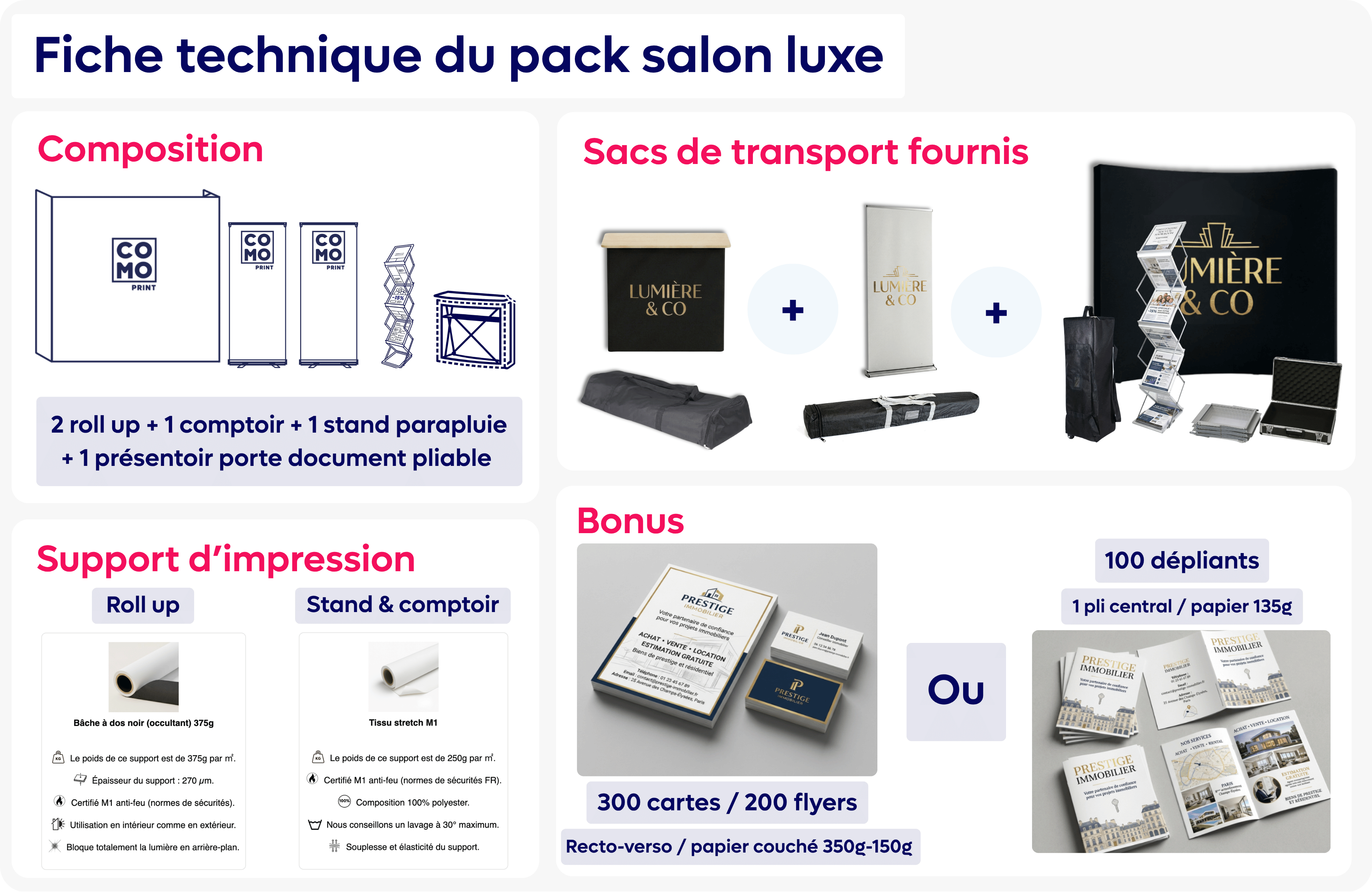 Pack salon luxe