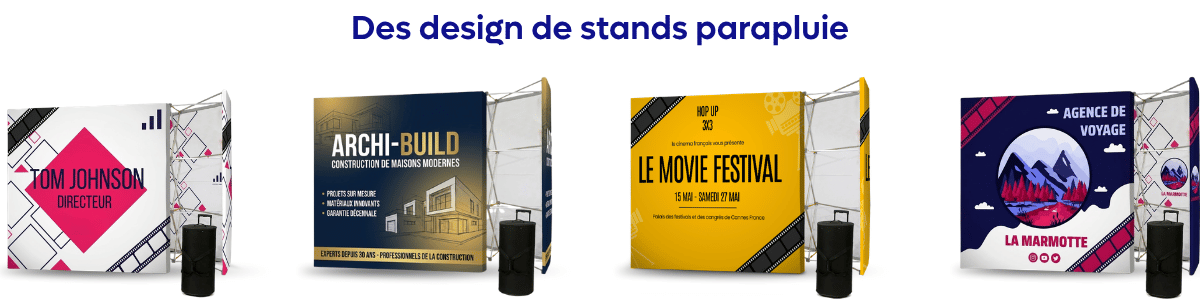 Design de stand parapluie