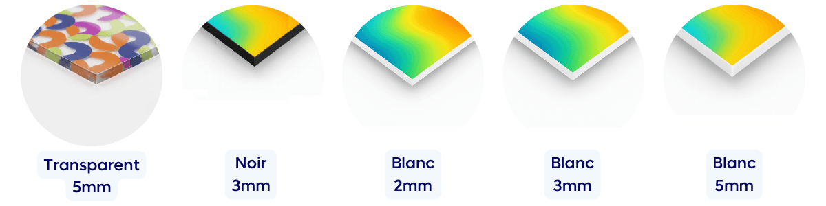 Support d'impression plexiglas