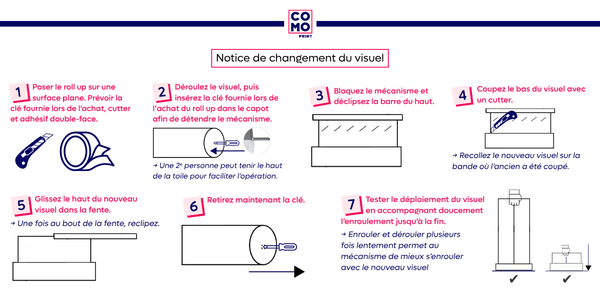 Roll up changement visuel