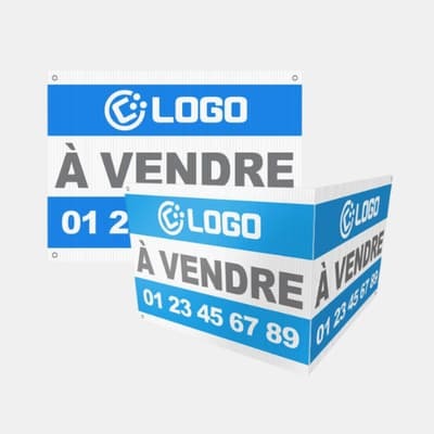 Panneaux immobiliers "&Agrave; Vendre" personnalisables.