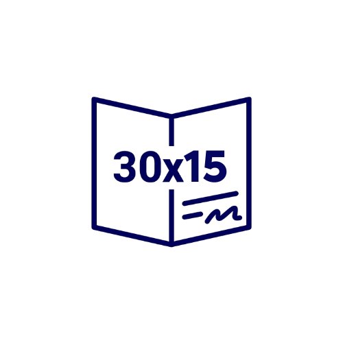 Carré (30x15cm ouvert)