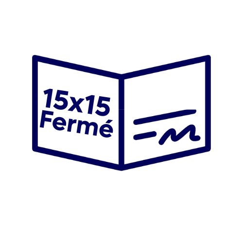 Carré fermé 15x15cm